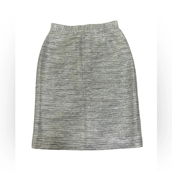 kate spade Dresses & Skirts - KATE SPADE Women’s  Skirt Silver mettalic Pencil Skirt Knee Length